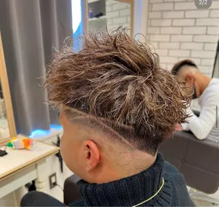 ショート パーマ メンズ 💈men's💈 satoru中目黒のヘアスタイル