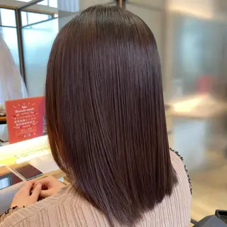 セミロング ついざき はるかのヘアスタイル