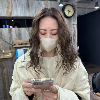 セミロング カラー Pe Pe所属・🌕PePe 菅 タイシ🌕のヘアスタイル