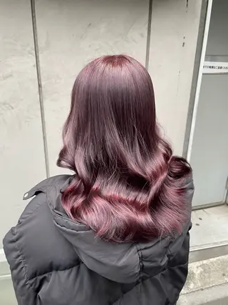 セミロング カラー 大人っぽ♡上品な暖色 ♡ブリーチなし♡のヘアスタイル