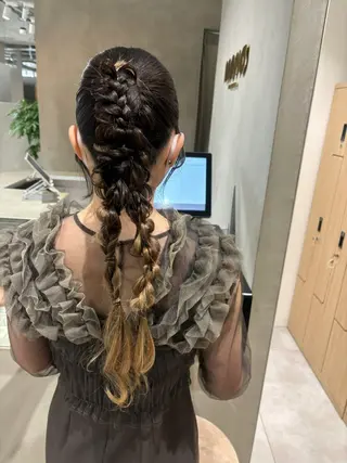 ロング ヘアアレンジ ayaka #パーマ#アレンジのヘアスタイル