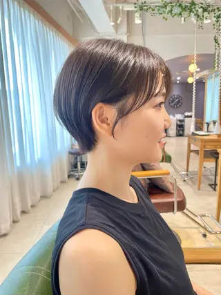 ショート カラー くがれいじ 梅田/ショート/ボブのヘアスタイル