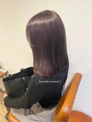 ロング カラー パーマ ヘアアレンジ キッズ ネイル マツエク・マツパ アイブロウ Himawari♡ 柔らかいカラーのヘアスタイル