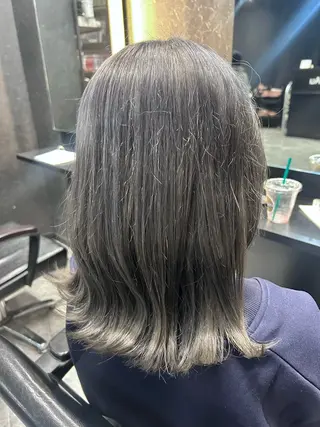 ミディアム カラー 💎透明感カラー💎 bAteAu あまねのヘアスタイル