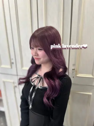ロング カラー 🎀ちゃんりお🎀 /ブリーチなしカラーのヘアスタイル