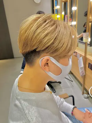 ショート カラー メンズ unopulir 景山　凌のヘアスタイル