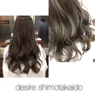 ロング カラー 薄田 珠美のヘアスタイル