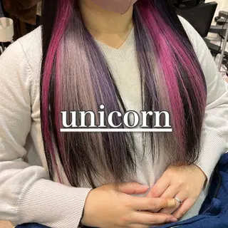 ロング カラー ブリーチ/暖色カラー 宮城陽日のヘアスタイル