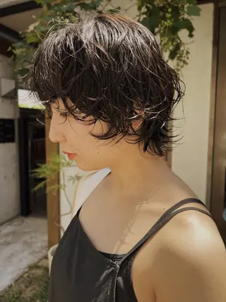 ショート パーマ 小林 明彦のヘアスタイル