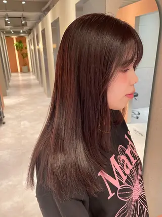 セミロング SALOWIN 立川所属・MAYU /ナチュラルヘア🌷のヘアスタイル