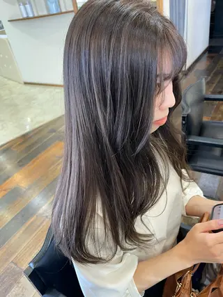 ロング 梶原 真帆のヘアスタイル