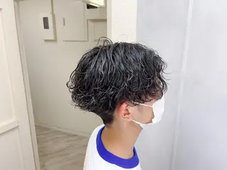 ショート カラー パーマ メンズ ケイゴ【店長】 メンズパーマ特化のヘアスタイル
