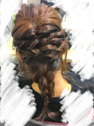 セミロング ヘアアレンジ 🍎みついじゅん🍏 ボブ指名No.1のヘアスタイル