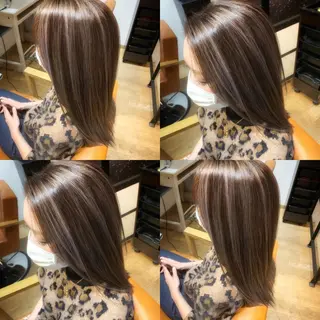セミロング ✨縮毛矯正✖︎顔周り レイヤー✨ナカムラのヘアスタイル