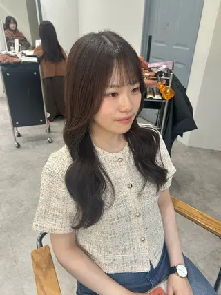 セミロング カラー ヘアアレンジ ボブ /ニュアンス/ satomi🧸💖のヘアスタイル