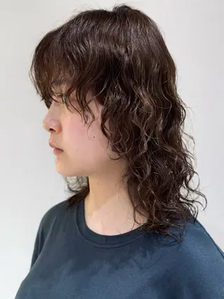 セミロング 🩵縮毛矯正・ボブ 岩原朋也🩵のヘアスタイル