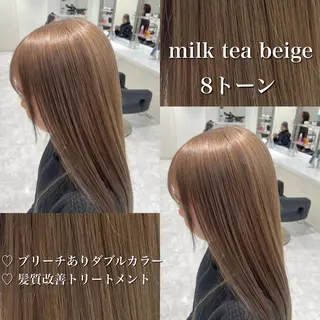 カラー 🤍ブリーチなし ブラウンhimi🤍のヘアスタイル