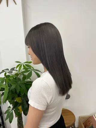 セミロング カラー ヘアアレンジ HIROKO / 透明感暖色カラー🎀のヘアスタイル