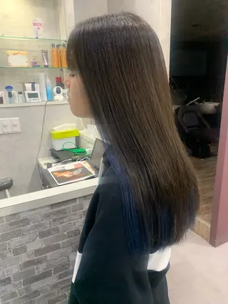 カラー 酸性ストレート 髪質改善のヘアスタイル
