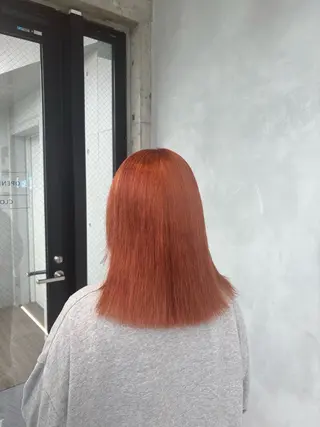 カラー 暖色/ハイトーン/ カラー/HBLのヘアスタイル