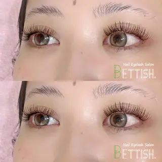マツエク・マツパ BETTISH🩵 SERIのマツエク・マツパデザイン