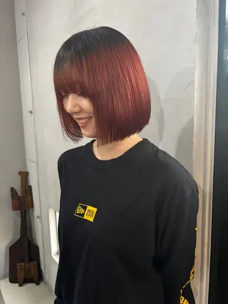 ミディアム カラー toiro Aem. 仲村　幹大のヘアスタイル