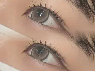 マツエク・マツパ 韓国風艶髪カラー× 束感まつ毛🎀美雨のマツエク・マツパデザイン