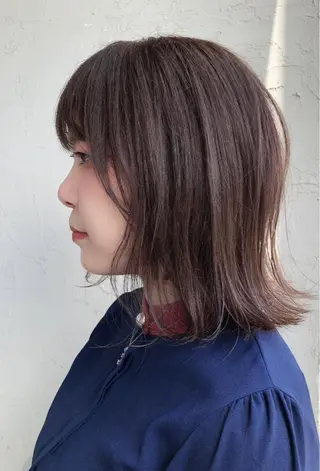 ミディアム 菊池 幹のヘアスタイル