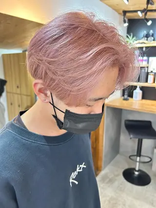 ショート カラー メンズ 🧸艶々韓国ヘア 🧁mizunaのヘアスタイル