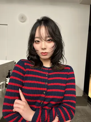 ミディアム カラー coco/原宿 ボブカットのヘアスタイル