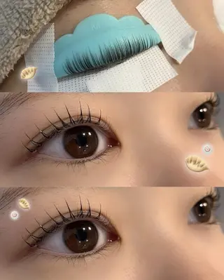 マツエク・マツパ MAI˚୨୧⋆. エクステ⌇束感まつ毛のマツエク・マツパデザイン