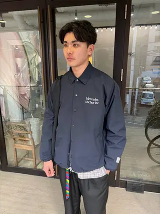 ショート パーマ メンズ 千葉 郁也のヘアスタイル