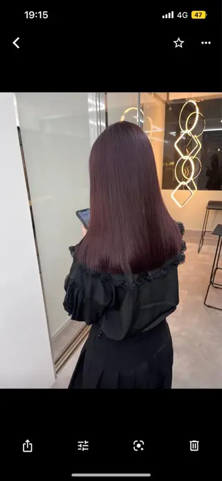 セミロング カラー fuu kaのヘアスタイル