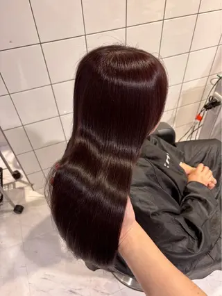 ロング 韓国ワンホン透明感 カラー✨🖤ここあのヘアスタイル