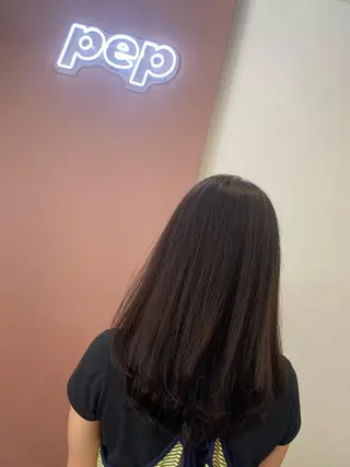 セミロング カラー pep natsumiのヘアスタイル