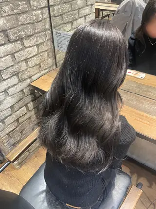 ロング カラー おくにし はなのヘアスタイル