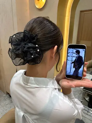 ヘアアレンジ あかね☆ヘアアレンジ /ボブ/縮毛矯正のヘアスタイル