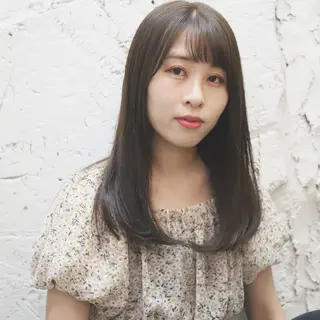 セミロング 中山 泰徳のヘアスタイル