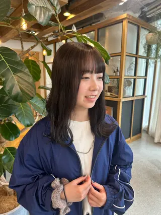 ミディアム 🫧透明感カラー／ 💙安藤美海💙のヘアスタイル