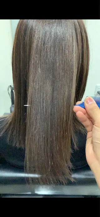 ロング 髪質改善 髪質改善カラーのヘアスタイル
