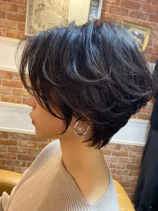 ショート 髪質改善レイヤー/ ボブたんの翔太のヘアスタイル