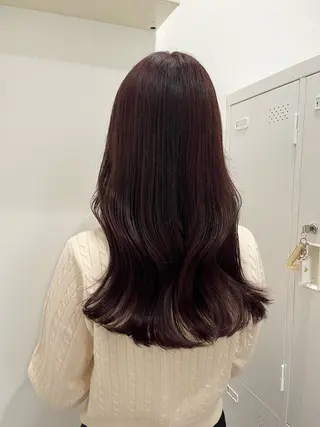 ロング カラー sena⌇ベージュ⌇ ブリーチなしWカラーのヘアスタイル