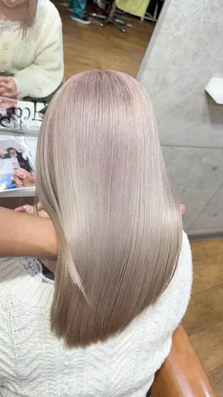 ロング カラー mEg hair creation川崎矢向店所属・レイヤー/ブリーチ/ 艶カラー/アトムのヘアスタイル