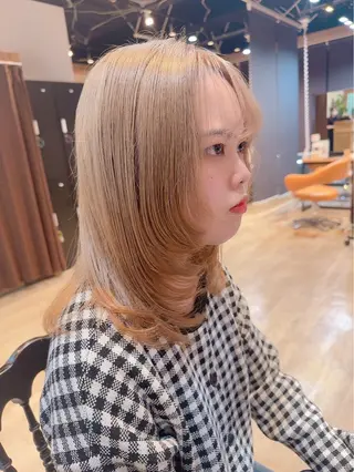 ロング カラー 髪質改善&ストレート ✂︎鈴木青樹のヘアスタイル