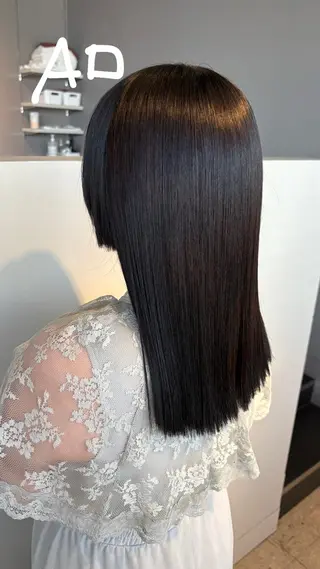 セミロング 枚方/ブリーチモデル /パーマモデル募集のヘアスタイル