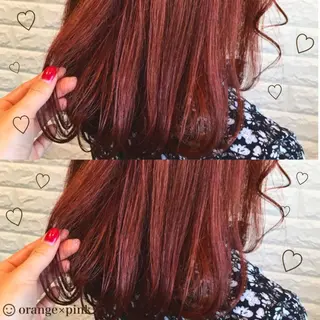 ミディアム カラー ヘアアレンジ 烏丸韓国ヘア🇰🇷 ayaka🎀のヘアスタイル