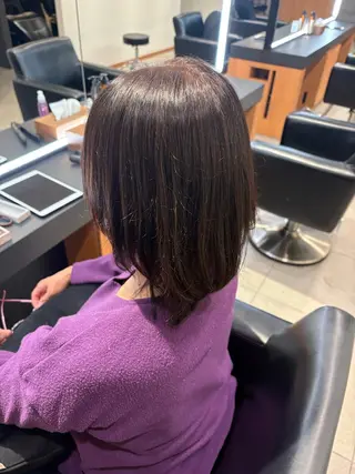 ミディアム カラー ERII /伏見 カットモデル募集中！のヘアスタイル