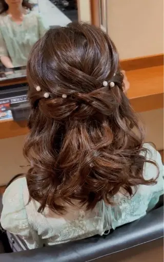 ヘアアレンジ ⟡.·mamiya 縮毛矯正/ヘアセットのヘアスタイル