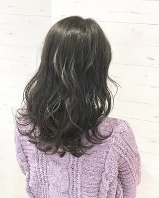 ミディアム カラー ヘアアレンジ ✨艶髪✨透明感✨ 山内大樹のヘアスタイル