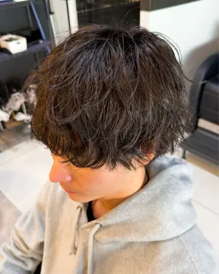 パーマ メンズ レディースモデル募集 無料/田中海斗のヘアスタイル